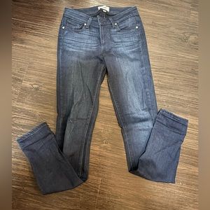 Paige dark skinny stretch jeans size 26